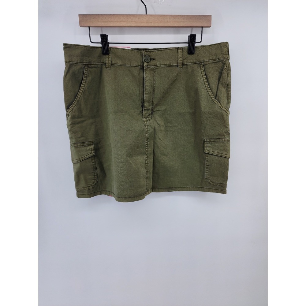Social‎ Standard by Sanctuary Olive Green Cargo Mini Skirt XL